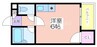 グランコーポ我孫子 1Rの間取り