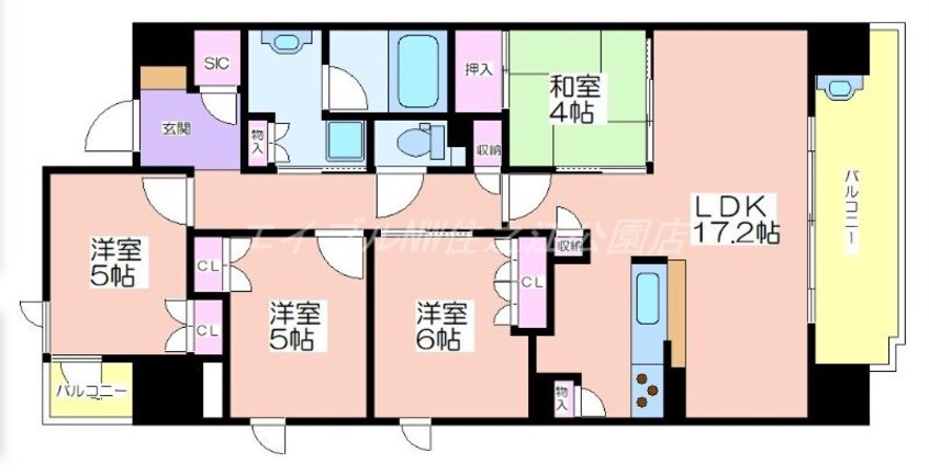 間取図 大阪ベイレジデンス（リブリーコート）