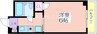 フィアスコート南津守 1Rの間取り