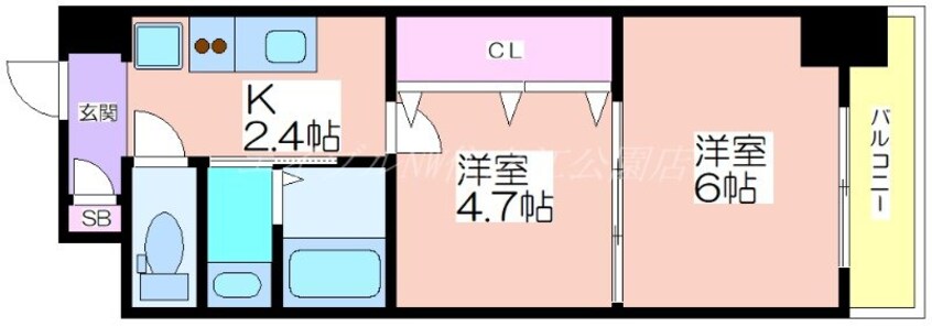 間取図 グランパシフィックパークビュー