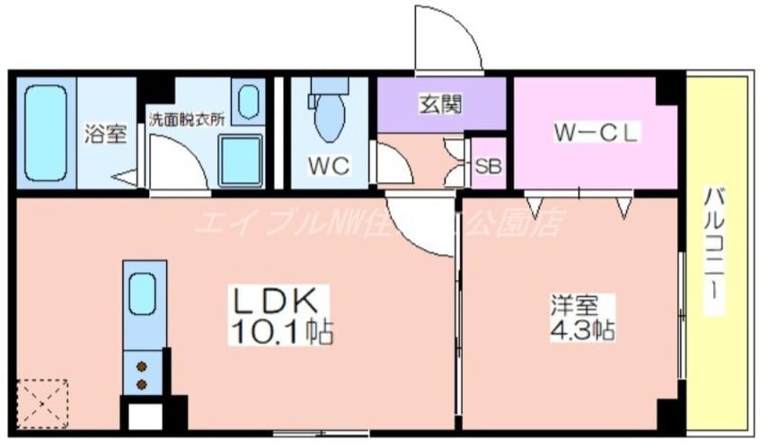 間取図 ソリティア鶴見橋
