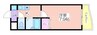 ラフィーネ北島 1Kの間取り