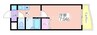 ラフィーネ北島 1Kの間取り