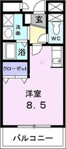 リーヴァ　神石 1Rの間取り