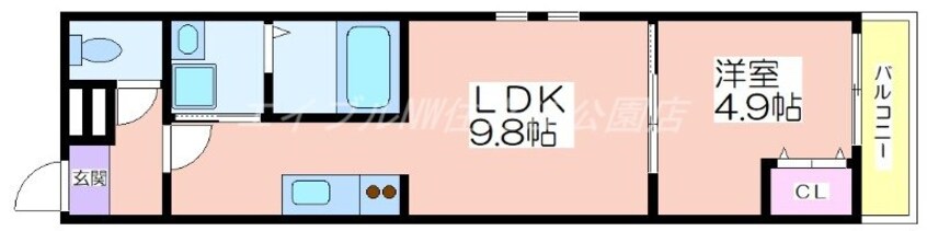 間取図 フジパレス遠里小野ウエスト