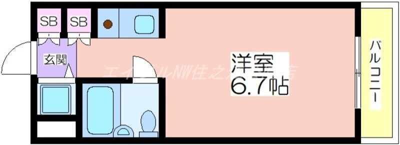間取り図 ラ・ハイール住吉