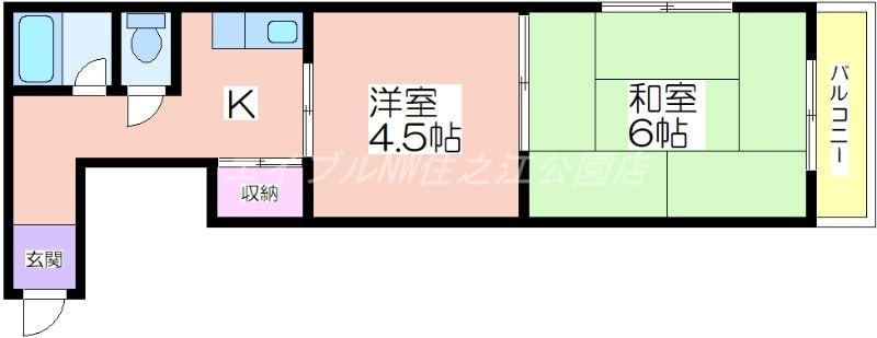 間取り図 パークサイド長居