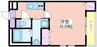 フジパレス杉本町駅西Ⅴ番館 1Kの間取り