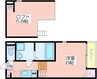 プレミアムテラスあびこ 1Rの間取り