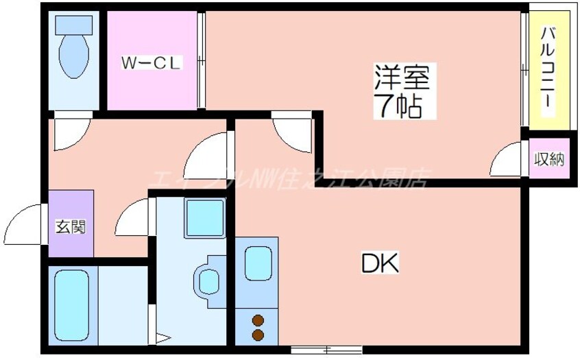 間取図 サニーハイツタカヨシ