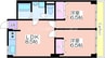 グリーンハイツ住吉 2LDKの間取り