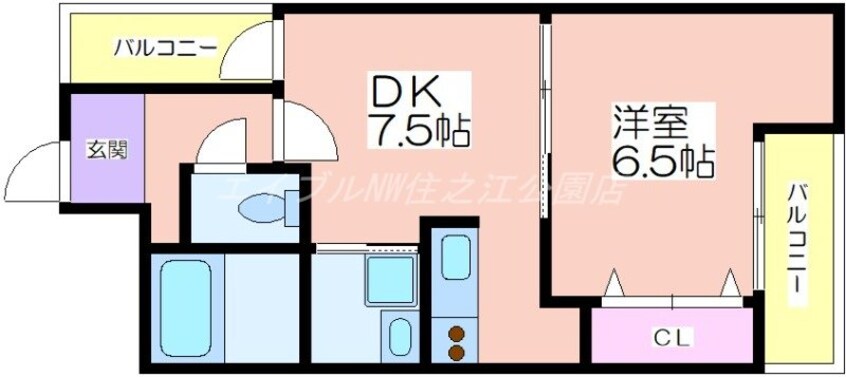 間取図 フジパレス清水丘Ⅱ番館