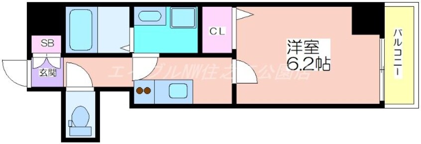 間取図 グランパシフィック花園北Ⅱ