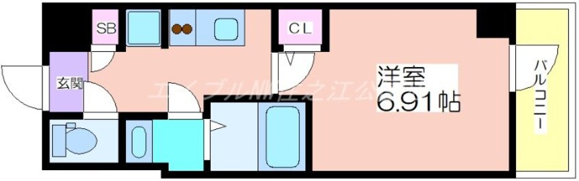 間取図 グランパシフィック玉出