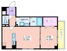 ソリティア鶴見橋 1LDKの間取り