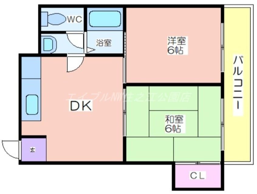 間取図 リベルテコーポ保澤