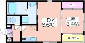 間取図 ハーモニーテラス安立Ⅳ