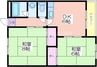 ハイツヒサシ 2DKの間取り