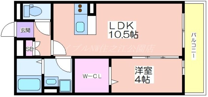 間取図 COZY岸里Ⅱ