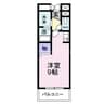 アンソレイエ 1Rの間取り
