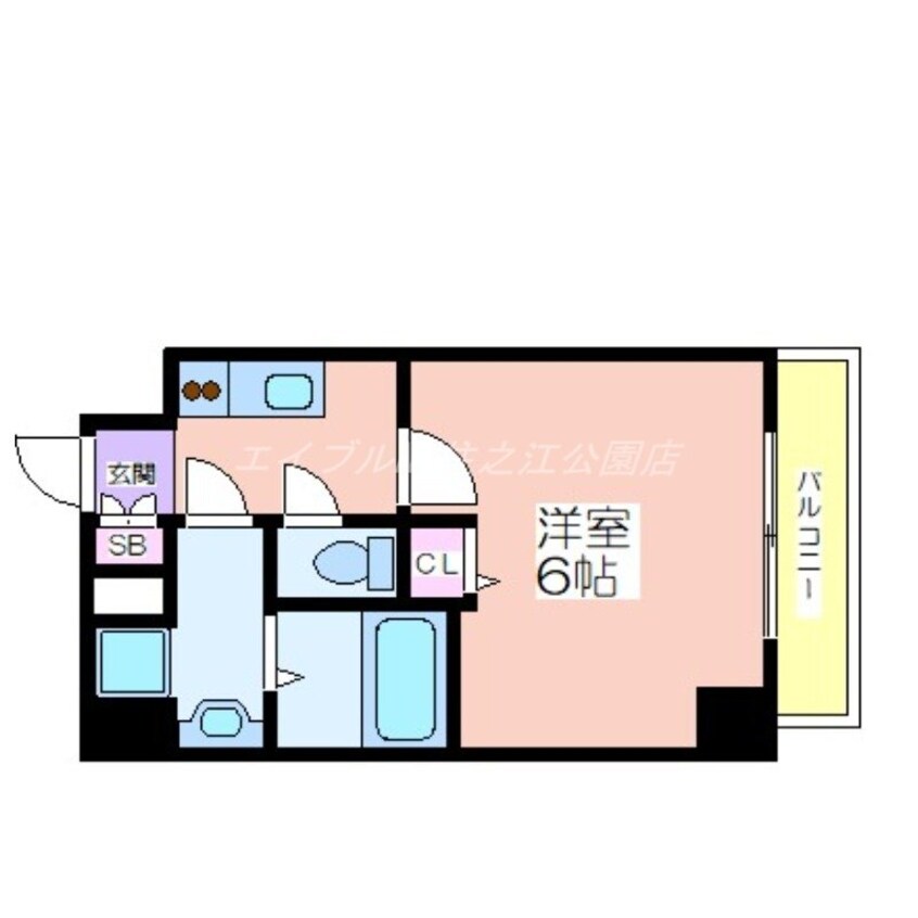 間取図 グランパシフィック今宮