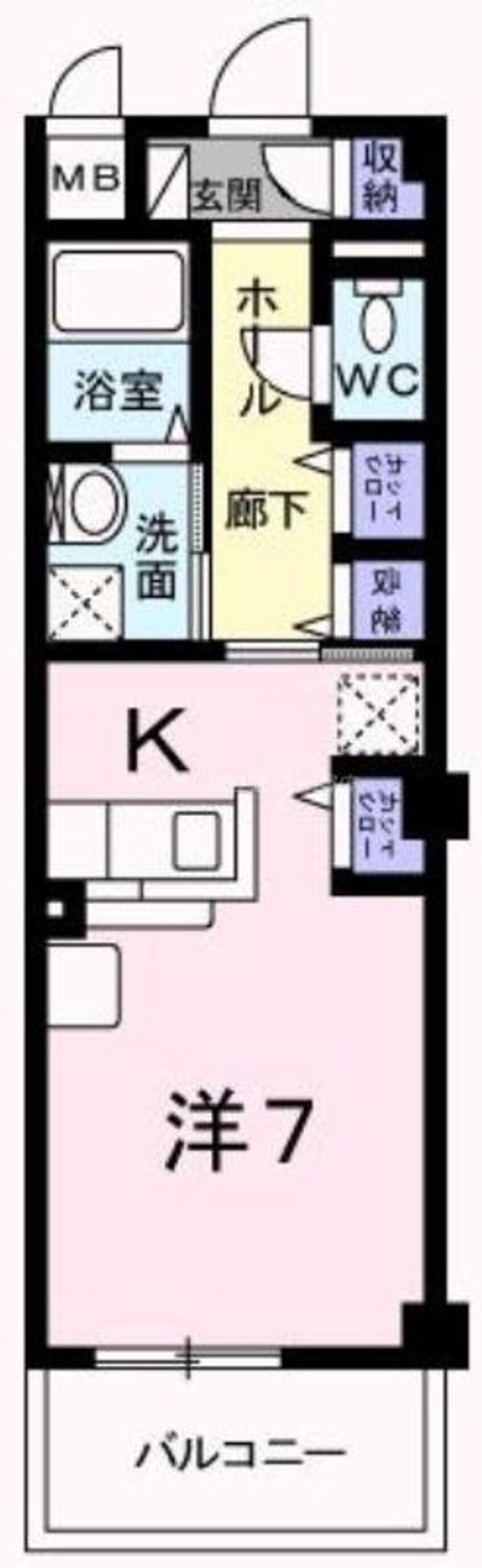 間取図 サニーキャンプ東雲Ⅱ