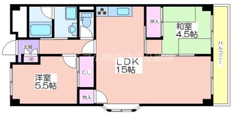 間取図 パレ北加賀屋