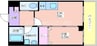 テラ我孫子前 1DKの間取り
