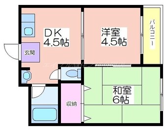 間取図 プレアール遠里小野