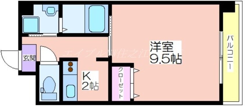 間取図 REBANGA阿倍野AP