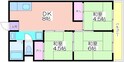 杉本町グランドハイツの間取図