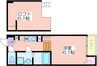シャイニーサイド 1Kの間取り
