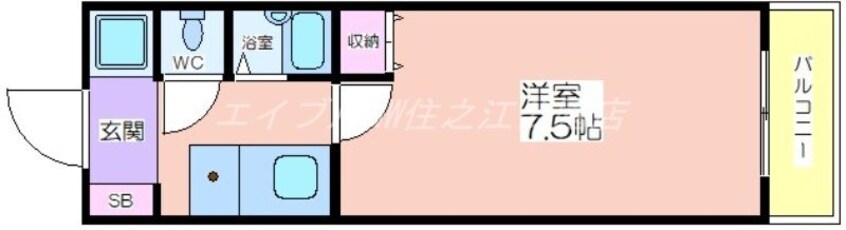 間取図 ボナール遠里小野