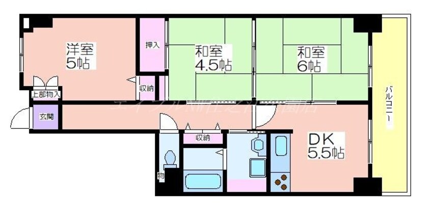 間取図 ノアーズアーク住之江