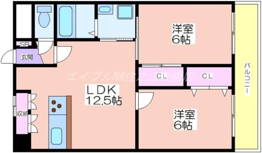 間取図 エバーグリーン山之内