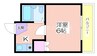 シーズ住吉 1Kの間取り