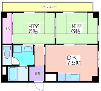 間取図 コーポエクセルⅠ