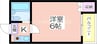 ラフォーレ千本南 1Kの間取り