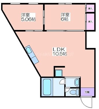 間取図 ヒラヤマビル