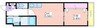 エタンセルあびこ 1DKの間取り