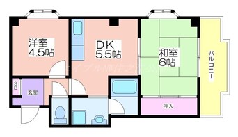 間取図 グリーンコート一番館