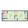 大領アパート 2DKの間取り