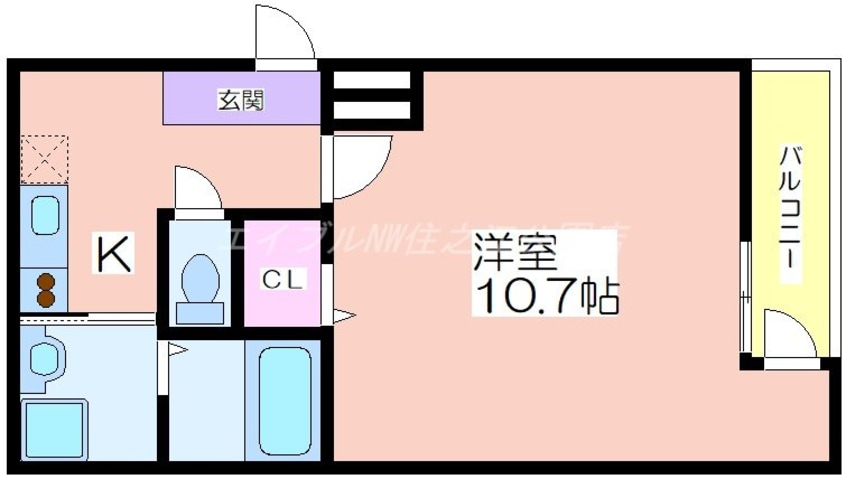 間取図 フジパレス山之内Ⅷ番館
