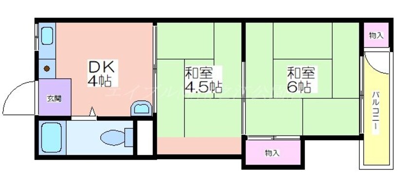 間取図 新遠里小野マンション