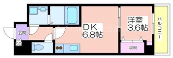 間取図 メルベージュ難波サウスⅢ