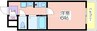 ミシェール住之江 1Kの間取り
