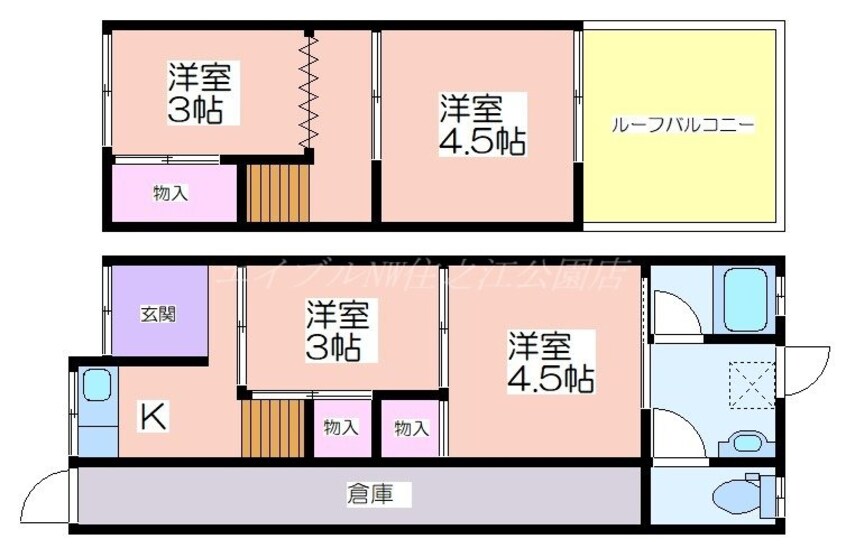 間取図 北島2丁目テラスハウス