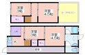 北島2丁目テラスハウスの間取図