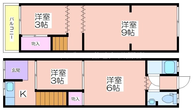 間取り図 北島2丁目テラスハウス