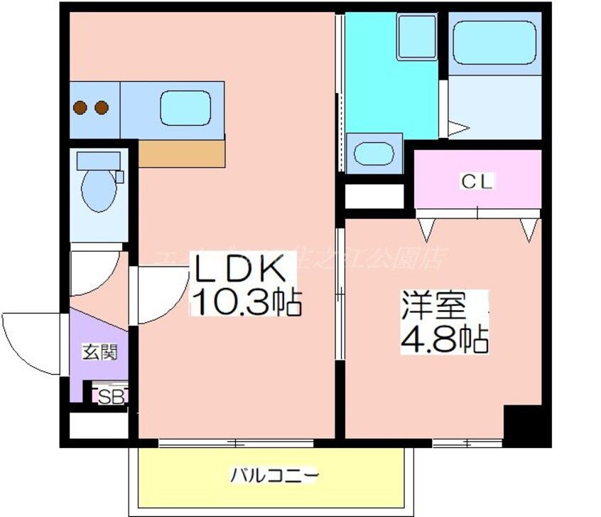 間取図 SFIDA天王寺南